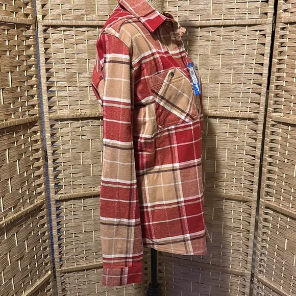 Columbia Plaid Flannel Shirt Button Down L NWT - Picture 4 of 12